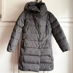 Roots grey down filled parka jacket size Small